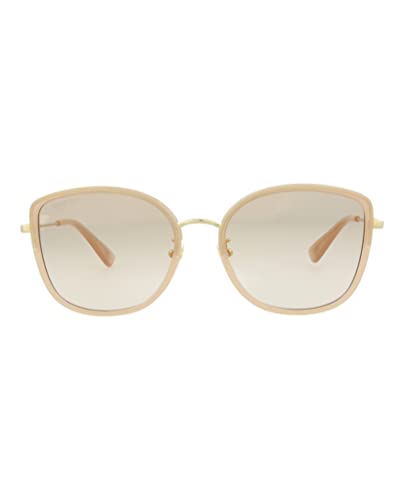 Gucci Square/Rectangle Sunglasses Nude Gold Pink Luxury Eyewear Made In Japan Metal Frame Designer Fashion for Everyday Luxury