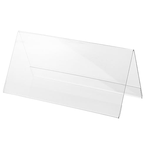 BUTIFULSIC Acrylic Desk Name Plate Invitation Accessories Blank Invitation Display Stand for Meetings