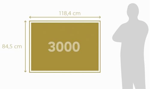 Clementoni | Puzzle Manhattan Balcony Sunset 3000 Pièces Adultes 10 Ans+ | 118,4x84,5 cm | Panorama New York Décoratif | Activité Détente Loisir Créatif | Éco-Conçu | Idée Cadeau Jeu de Societé