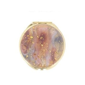 コンパクトミラー まるで惑星を閉じ込めたような大人の宇宙デザイン[ジュピター×ゴールド/compact-18]|コンパクトミラー ミラー ミニ鏡 手鏡 拡大鏡 携帯 おしゃれ かわいい 丸 オシャレ 手作り ギフト プレゼント コンパクト 上品 ニュアンス 宇宙 ハート [1072]