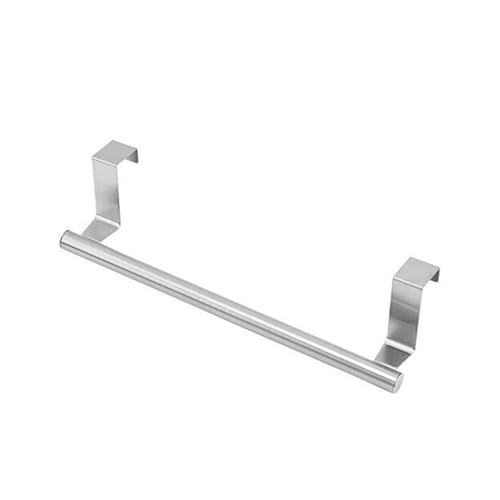 STGBCST Portasciugamani da cucina a incastro Portasciugamani in acciaio inossidabile Portasciugamani per la porta della cucina Portasciugamani da cucina Senza forature Cucina per porta dell'armadio