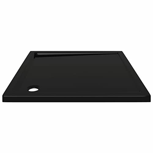 Tidyard Shower Base Tray Rectangular Abs Bathroom Base Shower Drain Cover Shower Pan Black 31.5 X 31.5 Inches (W X D) #TOP2
