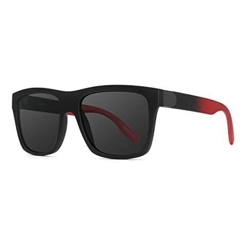LVIOE Polarised Driving Sunglasses for Men, Square Frame Vintage Sunglasses UV400 Protection Category 3 Cover