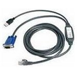 AVOCENT accessories 10ft hd-15 USB kvm intergrated cat5 cable for autoview 1400/1500/2000 (#ps28ac-10)