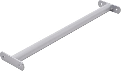 TRIBECCO® Barre de gymnastique en métal - 90 cm - Gris