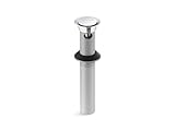 Kohler K-25322-CP Bathroom sink clicker drain with overflow, Polished Chrome