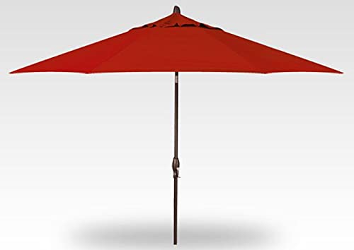 Treasure Garden Deluxe Auto-Tilt Octagon Market Umbrella, 11ft - Outdoor Patio, Deck, Pool, Backyard Stand Alone Umbrella