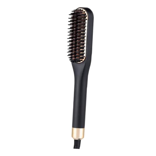 Plancha para Barba y Cabello Eléctrica ABOOFAN, Peine Alisador Portátil con Temperatura Ajustable (160-190-220 °C), Enchufe Estándar EE.UU., para Hombres miniatura 1