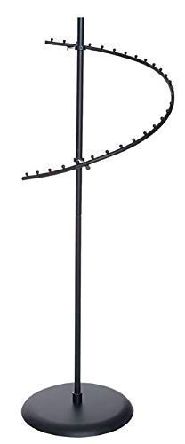 Only Hangers Textured Matte Black 29-Ball Spiral Clothing Rack