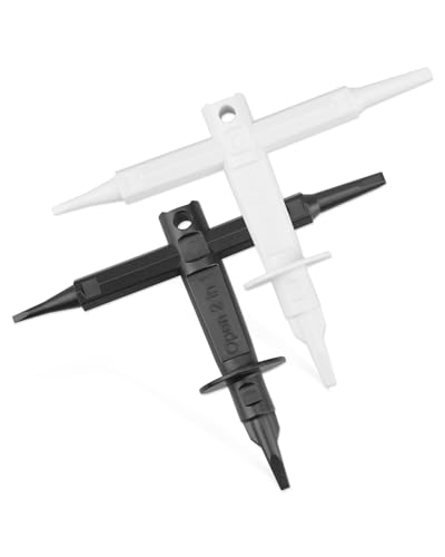 Open 2 in 1 TV Opening Jig Tool Fit for Samsung TV, Upgraded 2-in-1 TV Opener for No-Screw Rear Back Covers Television Replacement Parts Repair Parts, 1PCS Black+1PCS White