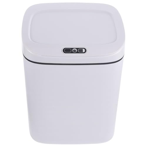 Bote de basura con sensor automático 12 L blanco Milisten