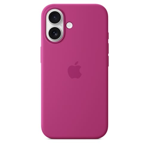 Apple iPhone 16 Silicone Case with MagSafe - Fuchsia 