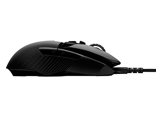 Logitech G Mouse para jogos sem fio Lightspeed 903, sensor Hero 16K, 16000 DPI, RGB, leve, botões programáveis, vida útil da bateria de 140 horas, recarregável, ambidestro, PC/Mac, preto glide