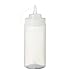 Metro Professional Dosierflaschen | 6 Stück | transparent | mit Spritztülle | Spenderflasche | Quetschflasche | Squeezebottle | Saucenflasche | Dekorierflasche | gewerblicher Einsatz geeignet (490 ml)