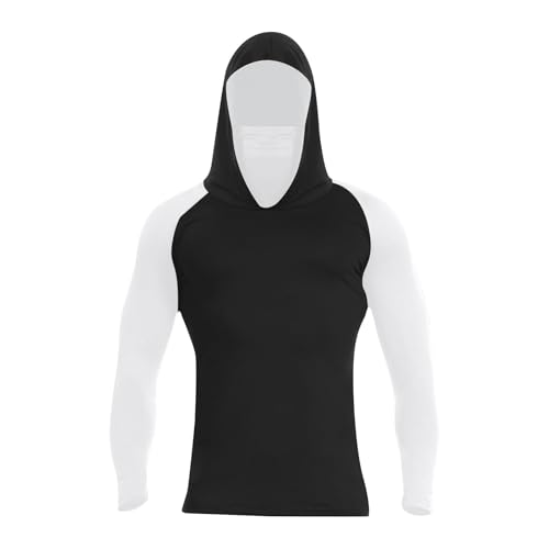 Chaqueta de verano para hombre con capucha, cazadora ligera de manga larga color negro talla L
