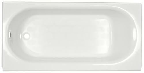 American Standard 2392202ICH.020 Princeton 60 in. x 30 in. Americast Above-Floor Rough-In Bathtub with Left Drain and Built-In Overflow, White
