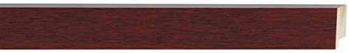 Picture Frame Moulding (Wood) 100ft Bundle - Traditional Mahogany Finish - 1.1875" Width - 9/16" Rabbet Depth
