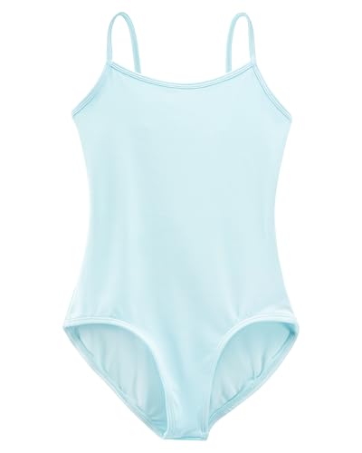 Stelle Girls Leotard Ballet Leotards Gymnastics Unitards Sleeveless Tumbling Outfit Undergarment(Blue XL)