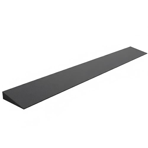 Rampa Silla de Ruedas Rampa Escalon, Capacidad de 1000 kg, de Goma Maciza, para Bordillos Aceras Patinetes Bicicletas y Barredoras(98x7x1.5cm/38x2.8x0.6in)