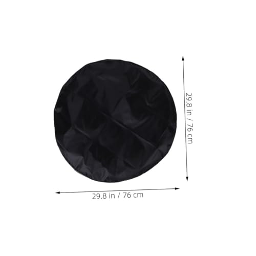 Housse Table Ronde Extérieur Oxford Imperméable Protection Noir