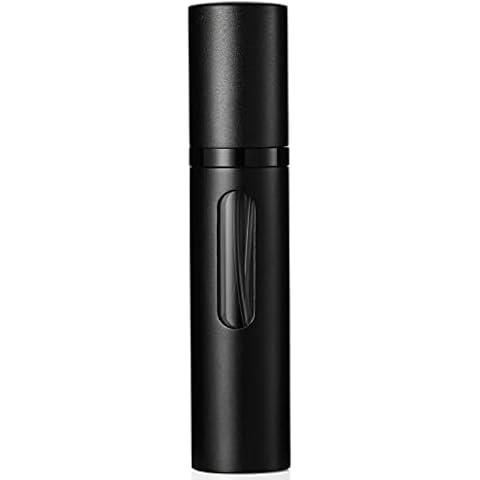 Perfume Atomiser Refillable Perfume Bottle for Travel, Leaking Proof Mini Empty Perfume Spray Bottle for Women and Men, 8ml - Matte Black Cover