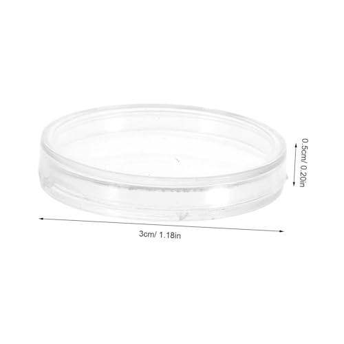 200 cápsulas transparentes para monedas con tapa miniatura 2