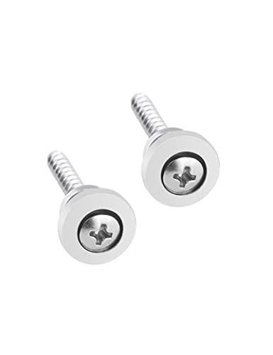 Bogart Guitar Strap Buttons Straplocks Tail Nail End Pins With Screws Mushroom Head For Acoustic Guitar Electric Guitar Bass Banjo Ukulele Set Of 2Pcs Chrome. #TOP6