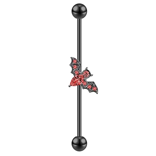 Boucles d'oreilles Chauve-Souris en Argent 925 Gothique Punk