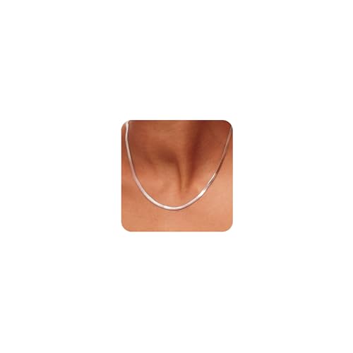 💎 【Regalo perfetto 】I nostri squisiti gioielli d'oro sono confezionati in una squisita scatola regalo e si ottiene 1 squisita collana a catena piatta di serpente in una meravigliosa piccola scatola. Queste collane a spina di pesce sono regali perfetti per San Valentino, anniversari, feste di matrimonio, festa della mamma, compleanni, cerimonia di laurea, casa, ufficio e vita quotidiana.