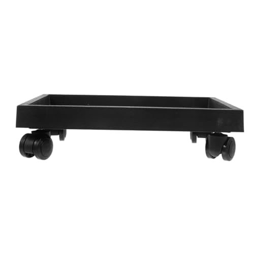 YARNOW transpaleta de Jardin Carrito de Plantas Cacerola Maceta Porta Llantas Carro de la Compra bandejas de Plantas Bandeja para Plantas de Interior con Ruedas Educación física Black