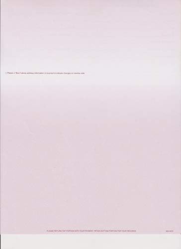 BLANK PERFORATED STATEMENT PAPER-NO CREDIT CARD LOGOS (500 BURGUNDY)