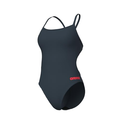 Image of Arena Women's Solid Team Swimsuit Challenge Back MaxLife Open Back Bathing Suit Athletic Swimwear
