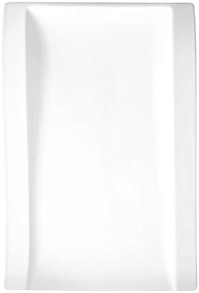 Villeroy & Boch New Wave Large Rectangular Dinner Plate, 15.5 x 9.75 in, White