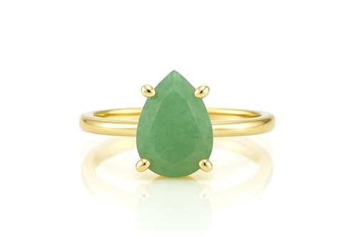 Aventurine verte en or 14k pour sublimer vos tenues de bureau