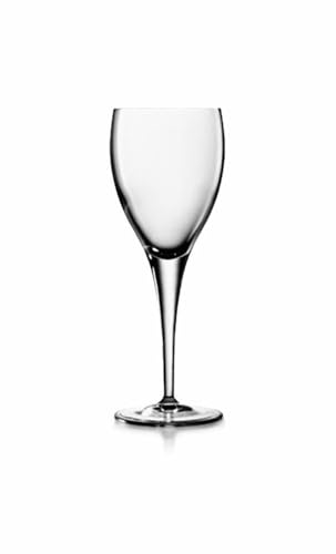 Luigi Bormioli Wine Glasses Set of 4 - Michelangelo Crystal Wine Glasses 235ml, Ultra Clear and Durable Dishwasher Safe Glassware with Titanium Reinforced Stems, Gift Box Included, Made In Italy