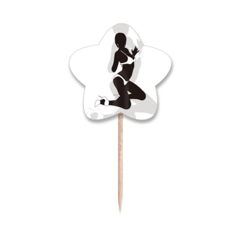 Drapeaux Star Lable Bikini pour Buffet de Pool Party et Anniversaire
