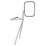 United Pacific 60039 Stainless Steel Swing Away Mirror for Trucks, Vans, RVs, Campers, Extendable to 15', Double Strength Tubing - One Mirror