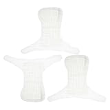 Healeved 3 Stück-pack Wiederverwendbare Stoffwindeln aus Baumwolle Waschbar Größe S für Neugeborene Weiße Windelunterhose für Jungen und Mädchen