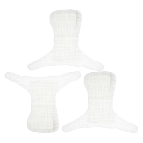 WRITWAA 3 Piezas Pañales Lavables para Bebés Recién Nacidos de Algodón, Transpirables y Suaves, Talla S, Reutilizables y Cómodos para Paseos y Tareas del Hogar