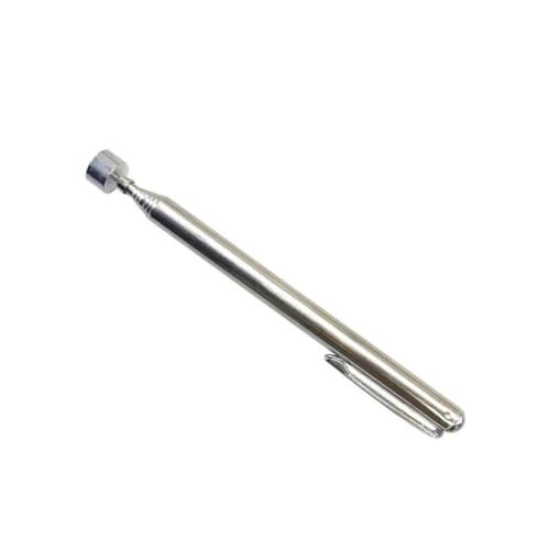 Outil de ramassage télescopique 1,6 kg - Stylo magnétique pour pièces métalliques - En acier inoxydable - Extensible de 132 mm à 645 mm - Argent