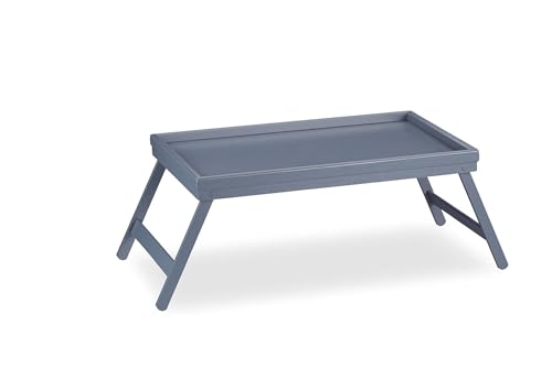 UNIBOS Multipurpose Bamboo Tray Table with Folding Legs & High Edges, Ideal for Breakfast in Bed or Snacking on Sofa