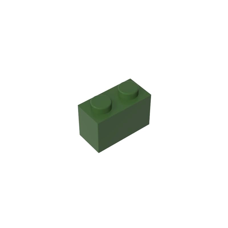 3004 Basic Bricks Brick 1x2 50 Pieces GDS-532 Compatible with Lego Building Blocks Color:Tarmac