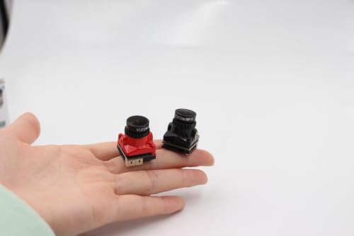 Beast mini FPV Kamera 1800TVL 5MP 2,1mm 1/3 'Zoll CMOS HDR Sensor 19 * 19MM NTSC & PAL Umschaltbar für FPV Drohne DIY Teile (rot)