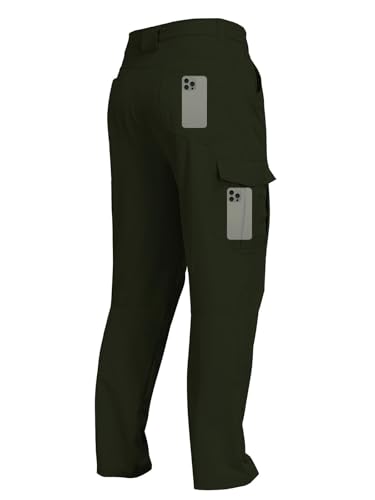Men's Hiking Cargo Pants Water Resistant Quick Dry Lightweight Fishing Camping Cycling Travel Outdoor Pants