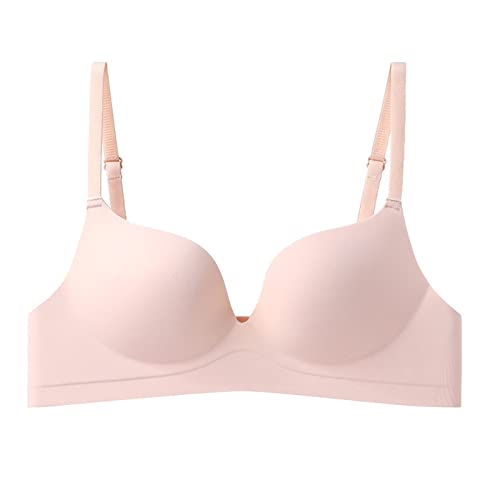 Sujetador sin aro ajustable que elimina molestias y realza la espalda en rosa