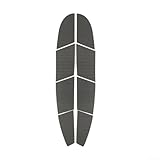 Almohadilla de tracción para tabla de surf en relieve de diamante, impermeable y antideslizante (gris)
