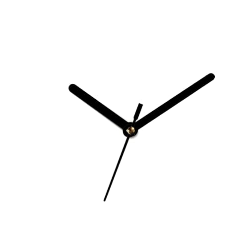 Image of 12mm Wall Clocks Silent Movement with Black Nweedles, Battery Operated Quartz Wall Clock Movement Replacement Kit with Hands