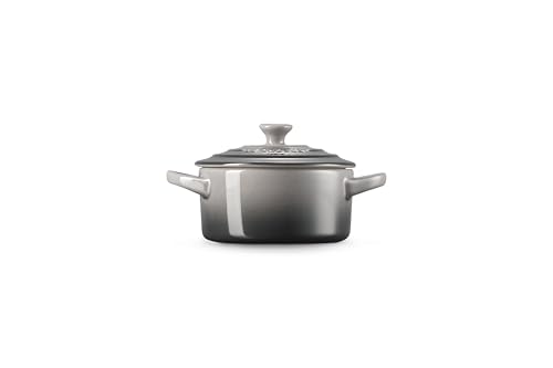 Image of Le Creuset Stoneware Mini Round Cocotte, 8 oz., Oyster