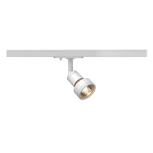 SLV 1-fas systemlampa PURI / spotlight, LED-spot, takstrålkastare, takbelysning, skensystem, inomhusbelysning / GU10 50W vit