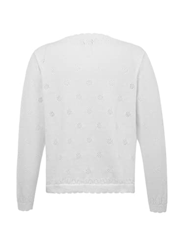 Jhaoyu Girls Long Sleeve Knit Bolero Shrugs Cardigan Sweater Wedding Party Casual Dress Cover Up2